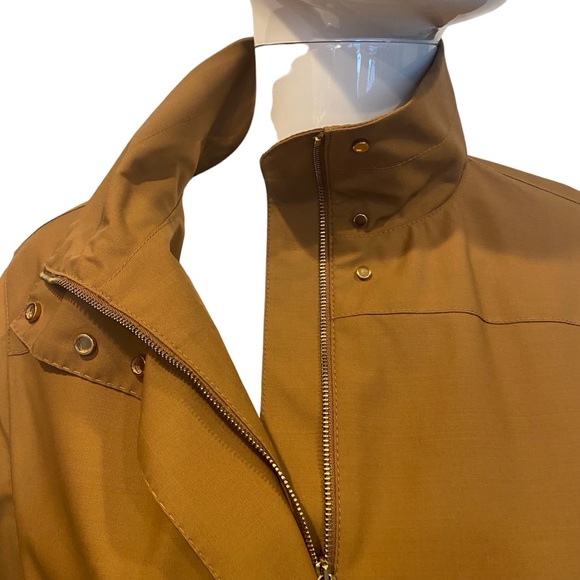 Agnona Wool Cargo-Pocket Drawstring Waist Jacket Size 38/2 Camel Brown - Picture 12 of 12